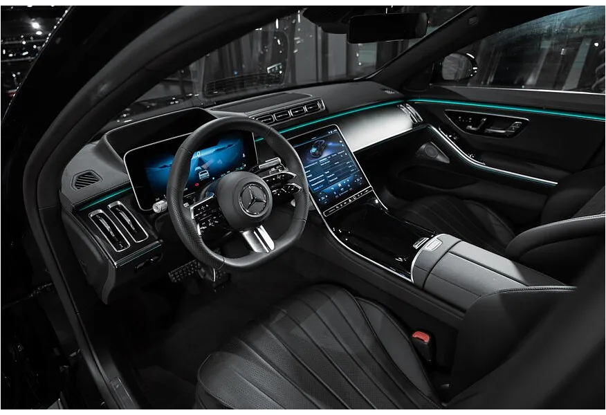 Mercedes-Benz S-Класс S 450 d 9G-TRONIC 4MATIC (330 л.с.) Черный в АВИЛОН. Слайд №9