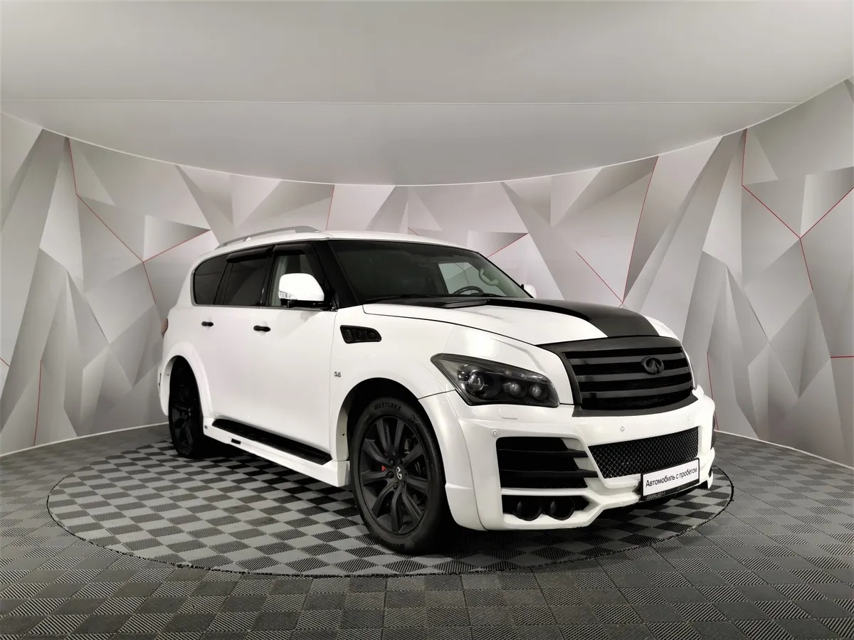 Infiniti QX80 5.6 АТ AWD (405 л.с.) Белый в АВИЛОН. Слайд №3