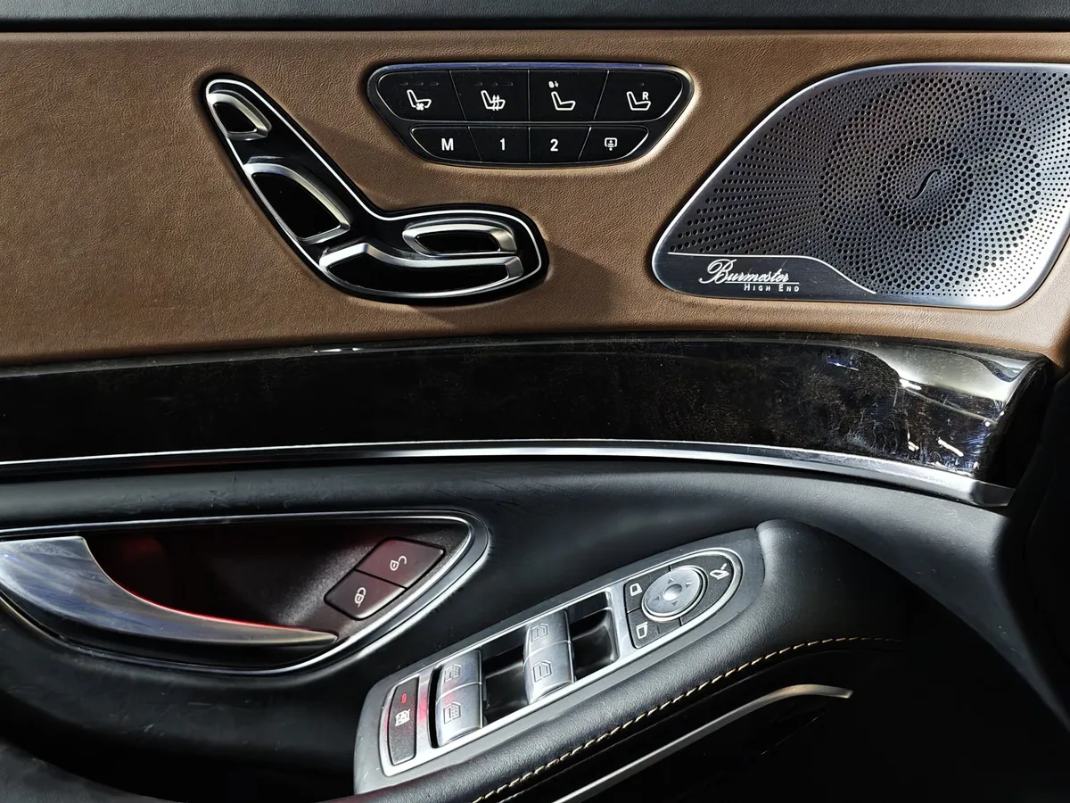 Mercedes-Benz S-Класс S 63 AMG 4Matic Speedshift Plus 7G-Tronic длинная база (585 л.с.) Черный в АВИЛОН. Слайд №26