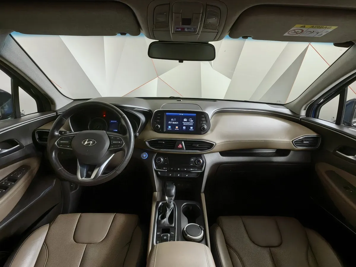 Hyundai Santa Fe 2.4 (188 л.с.) - 6AT Lifestyle Синий в АВИЛОН. Слайд №13