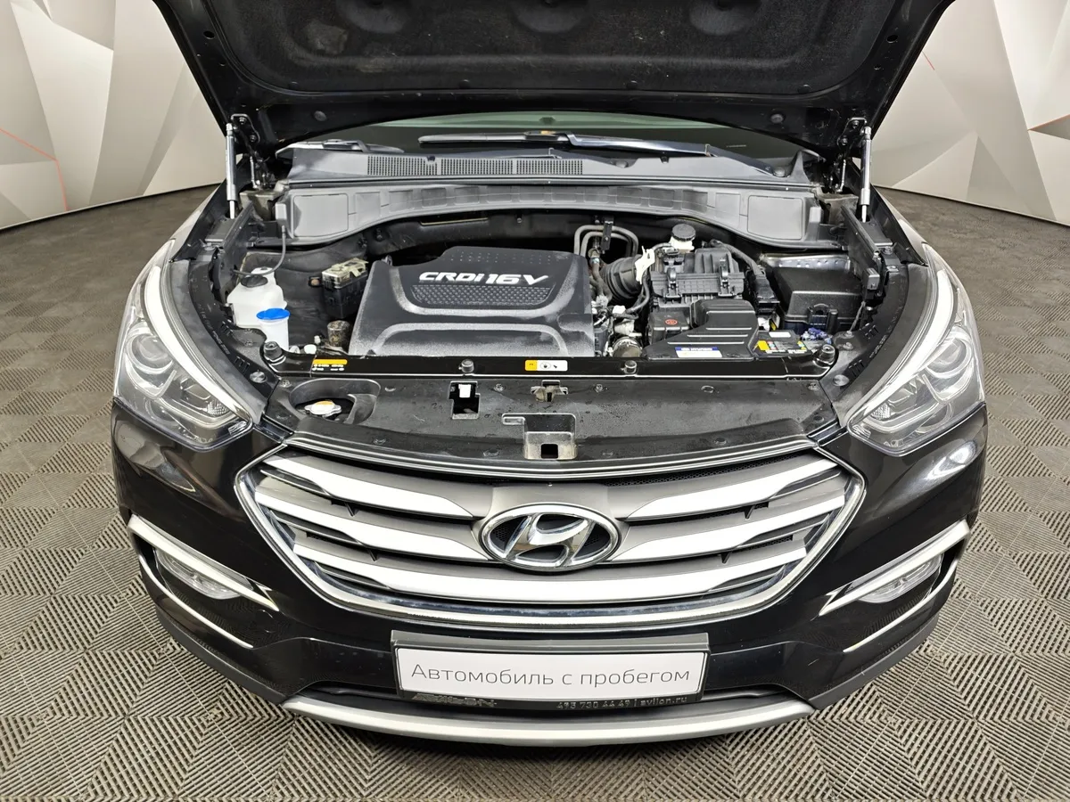 Hyundai Santa Fe 2.2 CRDI AT AWD (200 л.с.) Comfort Черный в АВИЛОН. Слайд №11
