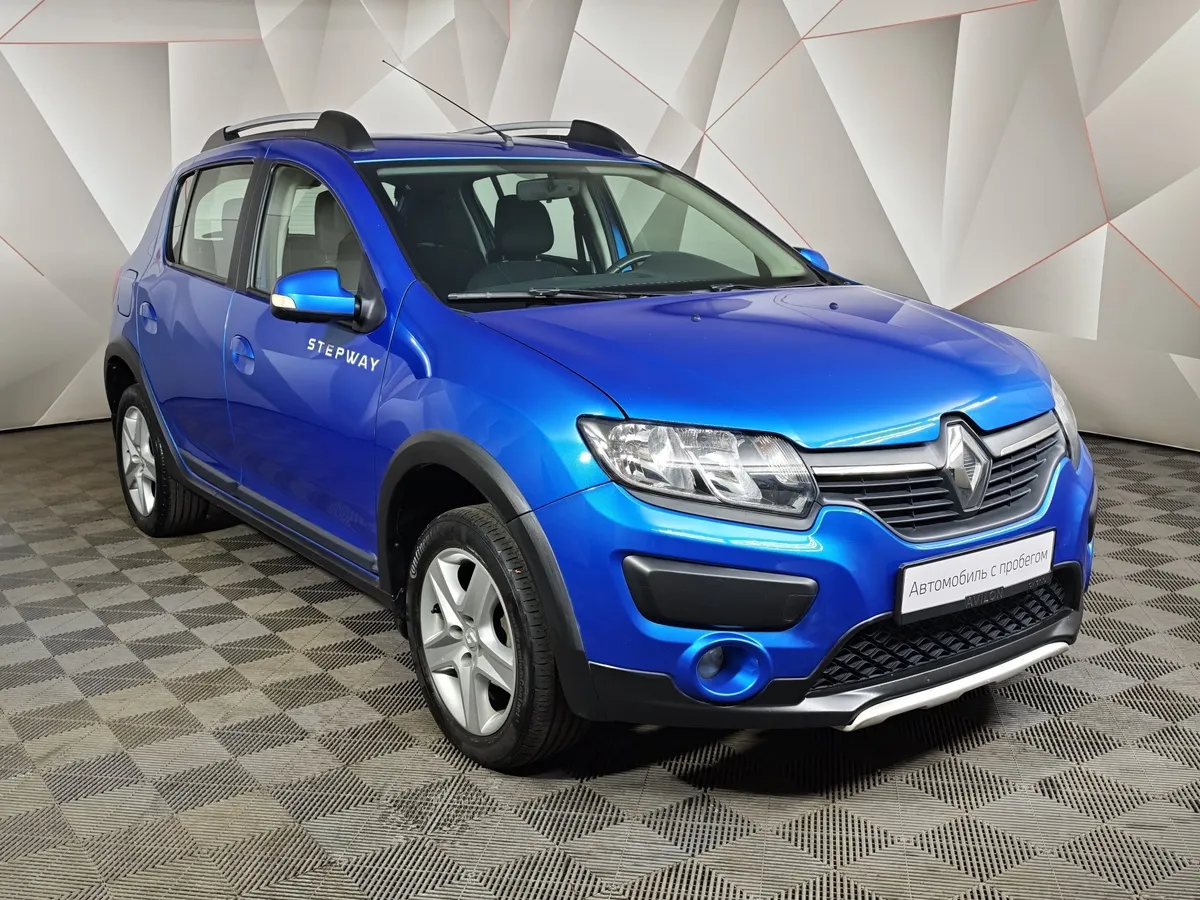 Renault Sandero 1.6 MT (113 л.с.) Stepway Drive Синий в АВИЛОН. Слайд №3