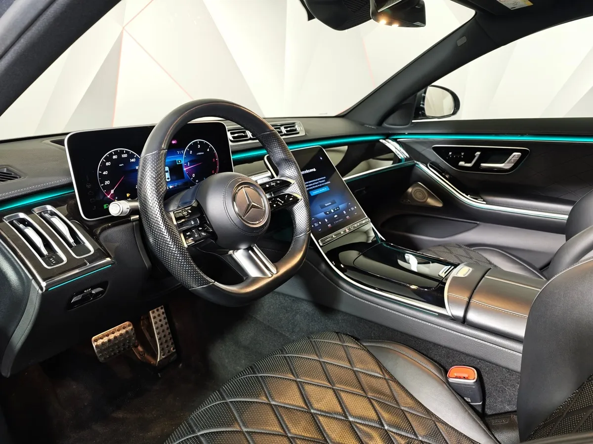 Mercedes-Benz S-Класс S 400 d 9G-Tronic 4Matic (330 л.с.) Premium Серый в АВИЛОН. Слайд №17