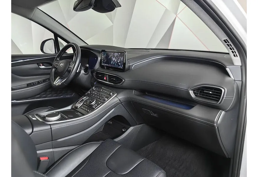 Hyundai Santa Fe 2.2 CRDi AWD 8AT (200 л.с.) High-Tech Белый в АВИЛОН. Слайд №13