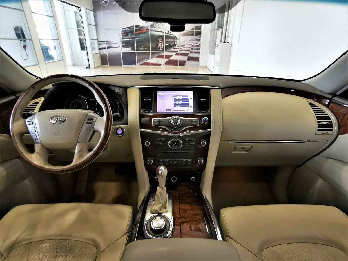 Infiniti QX80 5.6 АТ AWD (405 л.с.) Белый в АВИЛОН. Слайд №13