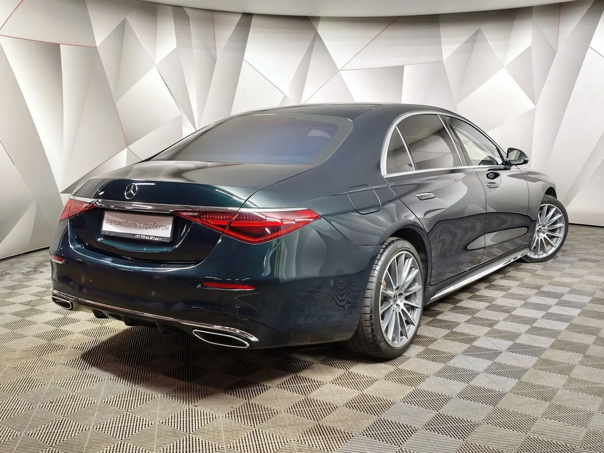 Mercedes-Benz S-Класс S 450 9G-Tronic 4Matic (367 л.с.) Зеленый в АВИЛОН. Слайд №2