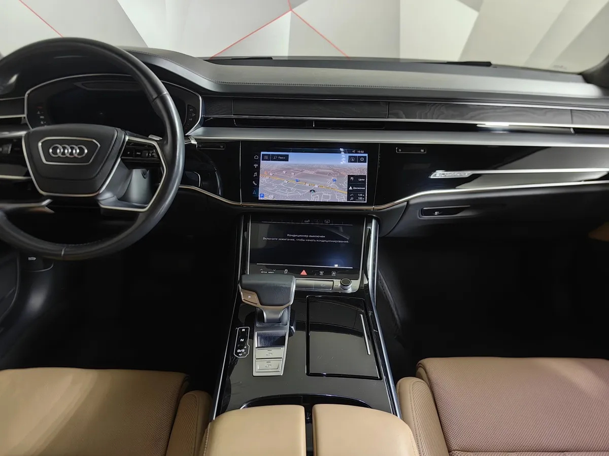 Audi A8 3.0 TDI L tiptronic quattro (250 л.с.) Черный в АВИЛОН. Слайд №14