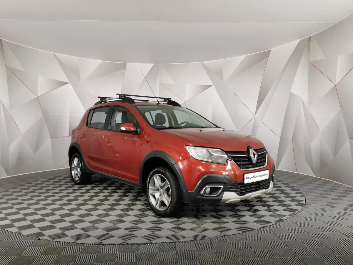 Renault Sandero 1.6 CVT (113 л.с.) Stepway Life City Красный в АВИЛОН. Слайд №3
