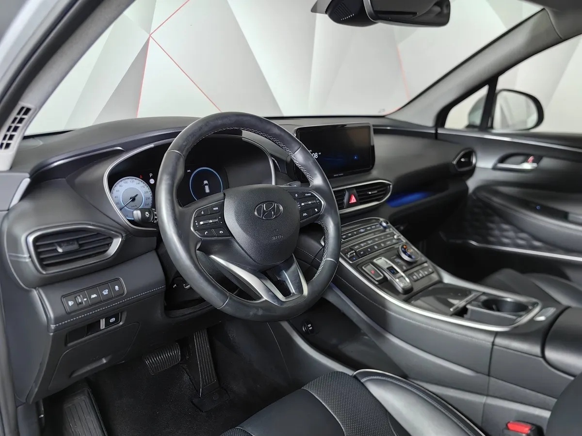 Hyundai Santa Fe 2.2 CRDi AWD 8AT (200 л.с.) High-Tech Серый в АВИЛОН. Слайд №19