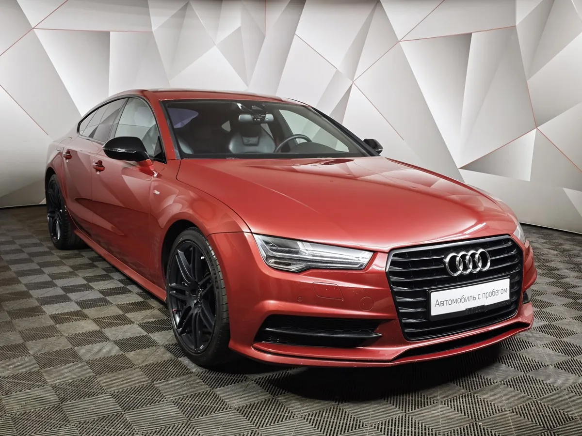 Audi A7 3.0 TFSI S tronic quattro (333 л.с.) Красный в АВИЛОН. Слайд №3