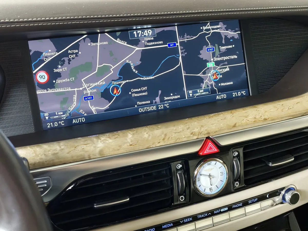 Genesis G90 5.0 L GDI AT AWD (413 л.с.) Черный в АВИЛОН. Слайд №21