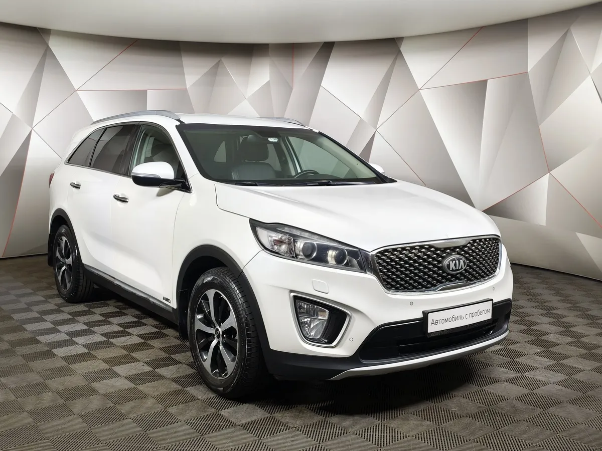 Kia Sorento 2.2 D AT AWD (5 мест) (200 л.с.) Prestige Белый в АВИЛОН. Слайд №3