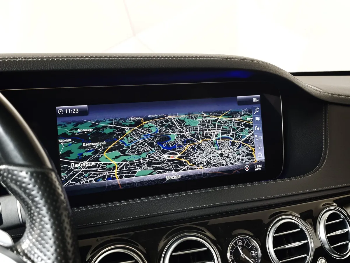 Mercedes-Benz S-Класс S 350 d 9G-Tronic 4Matic длинная база (249 л.с.) Черный в АВИЛОН. Слайд №25