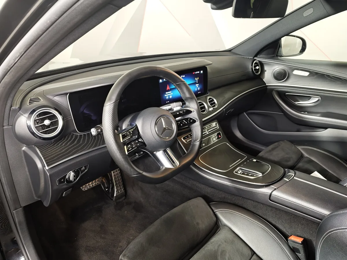 Mercedes-Benz E-Класс E 200 4MATIC 9G-TRONIC (197 л.с.) Sport Черный в АВИЛОН. Слайд №19