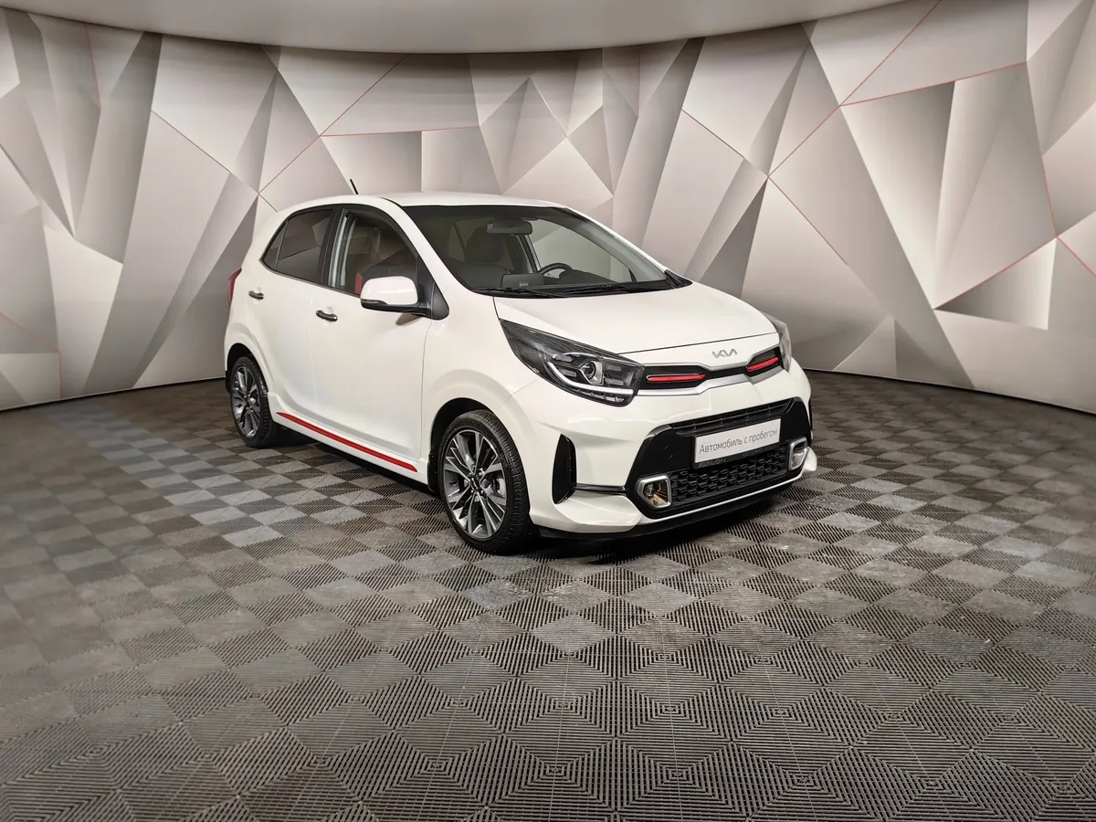Kia Picanto 1.0 MPI MT (67 л.с.) GT Line Белый в АВИЛОН. Слайд №2
