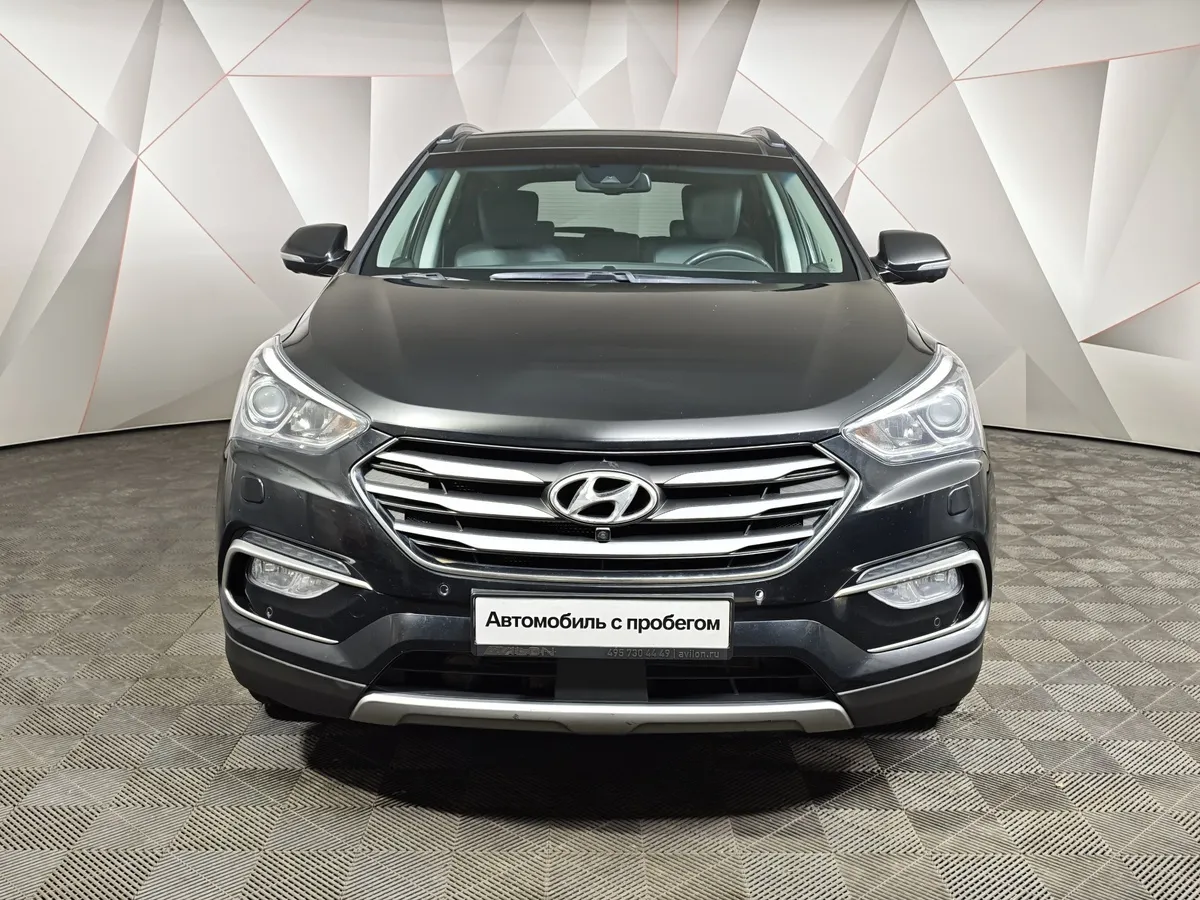 Hyundai Santa Fe 2.4 AT 4WD (175 л.с.) High-tech Черный в АВИЛОН. Слайд №7