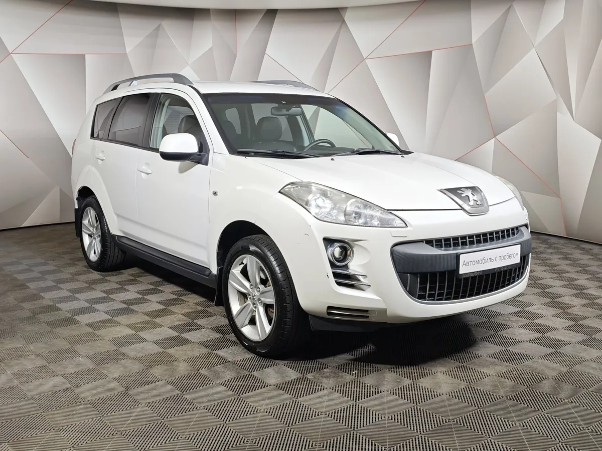 Peugeot 4007 2.0 CVT 4x4 (147 л.с.) Белый в АВИЛОН. Слайд №3