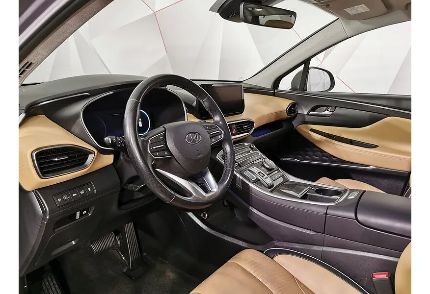 Hyundai Santa Fe 3.5 AWD 8AT (249 л.с.) High-Tech (7 мест) Серый в АВИЛОН. Слайд №19