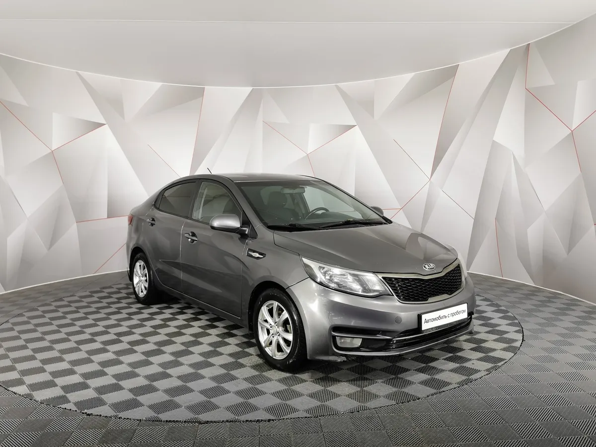 Kia Rio 1.6 AT (123 л.с.) Серый в АВИЛОН. Слайд №3