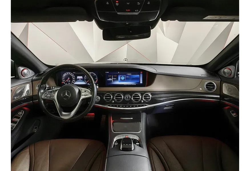 Mercedes-Benz S-Класс S 350 d 9G-Tronic 4Matic длинная база (249 л.с.) Серый в АВИЛОН. Слайд №14