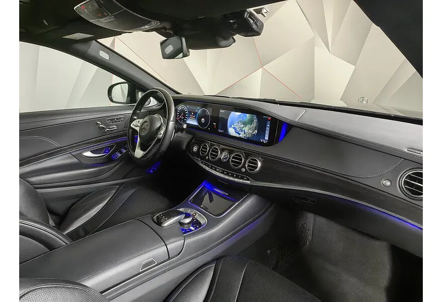 Mercedes-Benz S-Класс S 350 d 9G-Tronic 4Matic длинная база (249 л.с.) Черный в АВИЛОН. Слайд №13