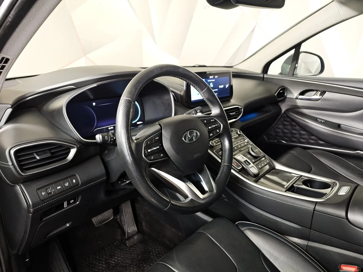 Hyundai Santa Fe 3.5 AWD 8AT (249 л.с.) High-Tech Exclusive (7 мест) Синий в АВИЛОН. Слайд №18