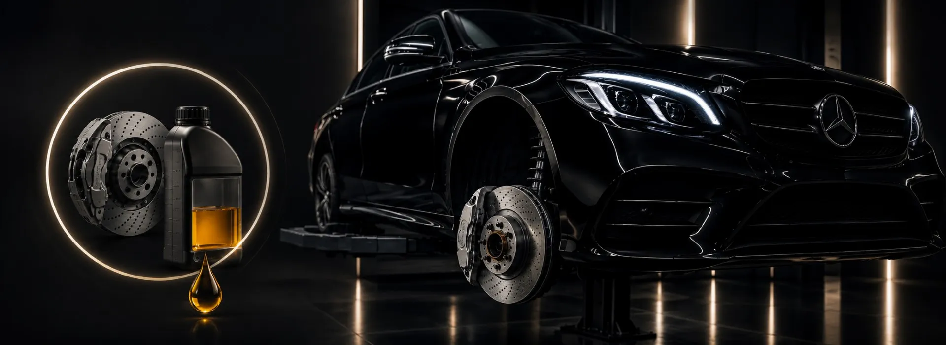 Диагностика тормозной системы Mercedes-Benz и замена тормозной жидкости за 1₽