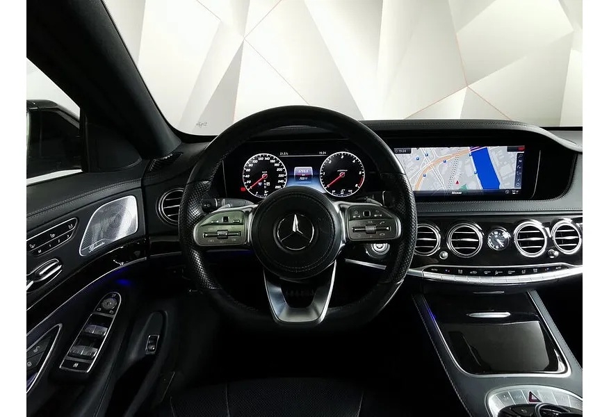 Mercedes-Benz S-Класс S 350 d 9G-Tronic 4Matic длинная база (249 л.с.) Черный в АВИЛОН. Слайд №20