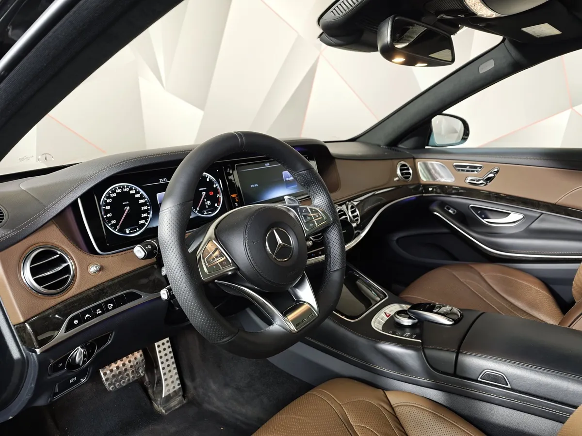Mercedes-Benz S-Класс S 500 7G-Tronic Plus 4Matic длинная база (455 л.с.) Черный в АВИЛОН. Слайд №18