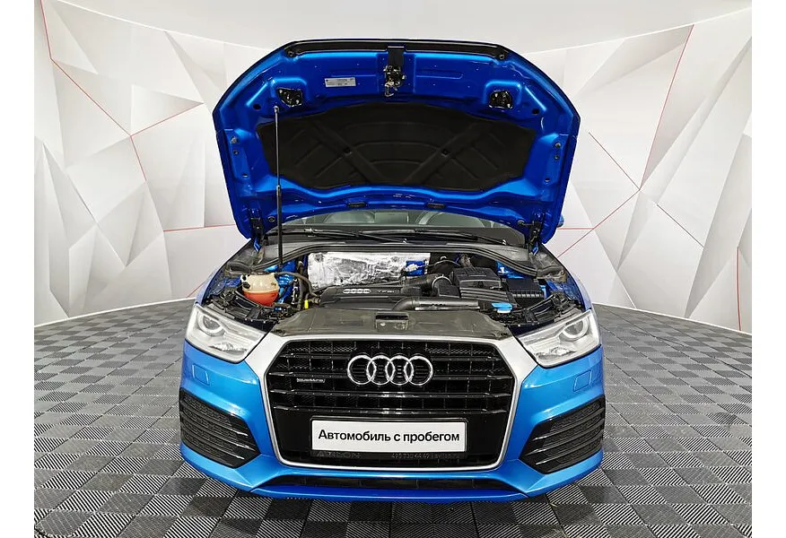 Audi Q3 2.0 TFSI S-tronic quattro (180 л.с.) Sport Голубой в АВИЛОН. Слайд №11