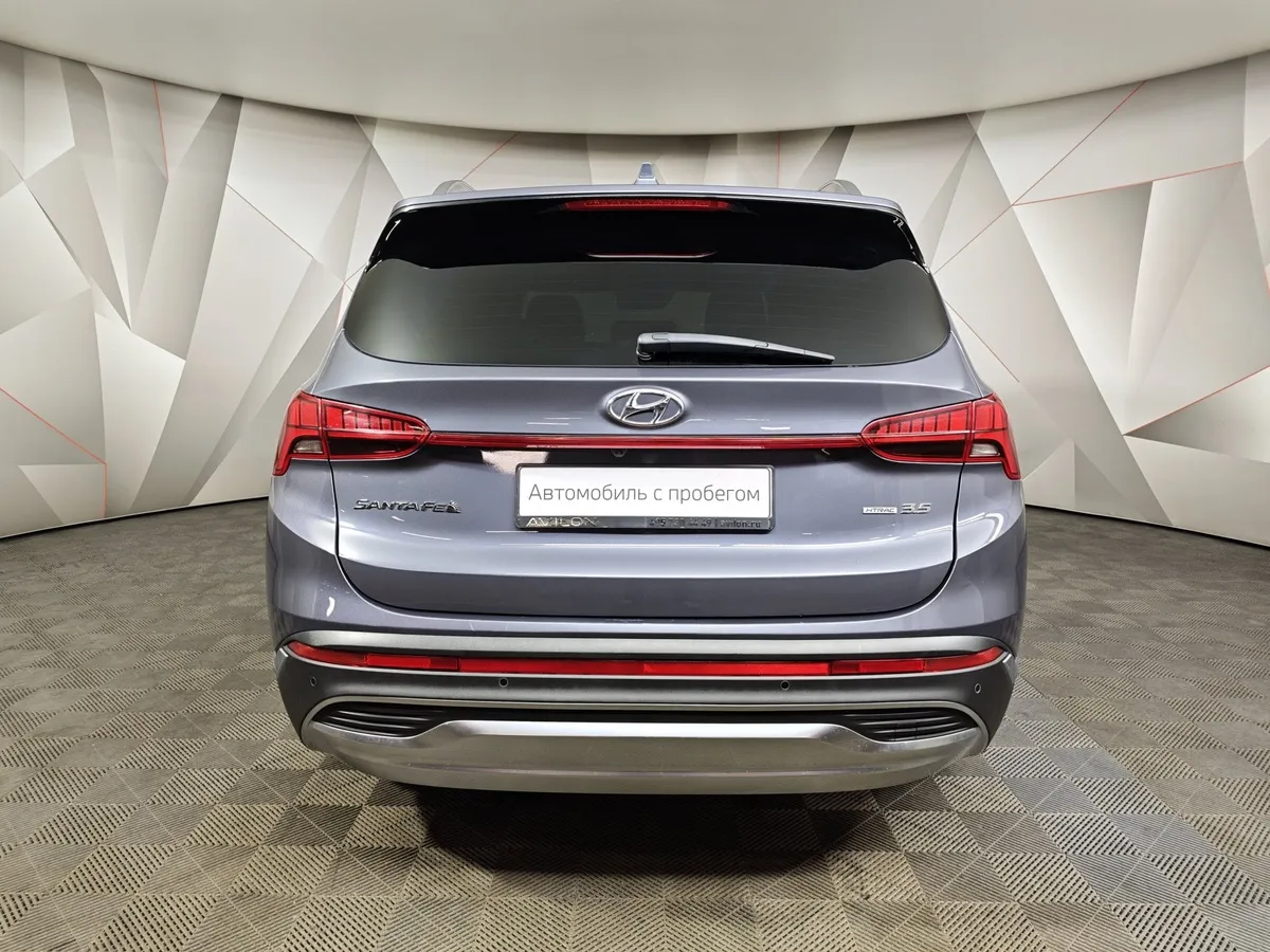 Hyundai Santa Fe 3.5 AWD 8AT (249 л.с.) High-Tech Exclusive (7 мест) Синий в АВИЛОН. Слайд №8
