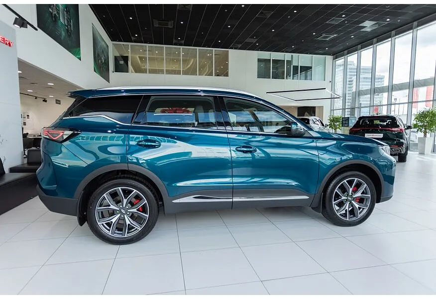 Chery Tiggo 7L 1.6T DCT 4WD (150 л.с.) Active Синий в АВИЛОН. Слайд №4