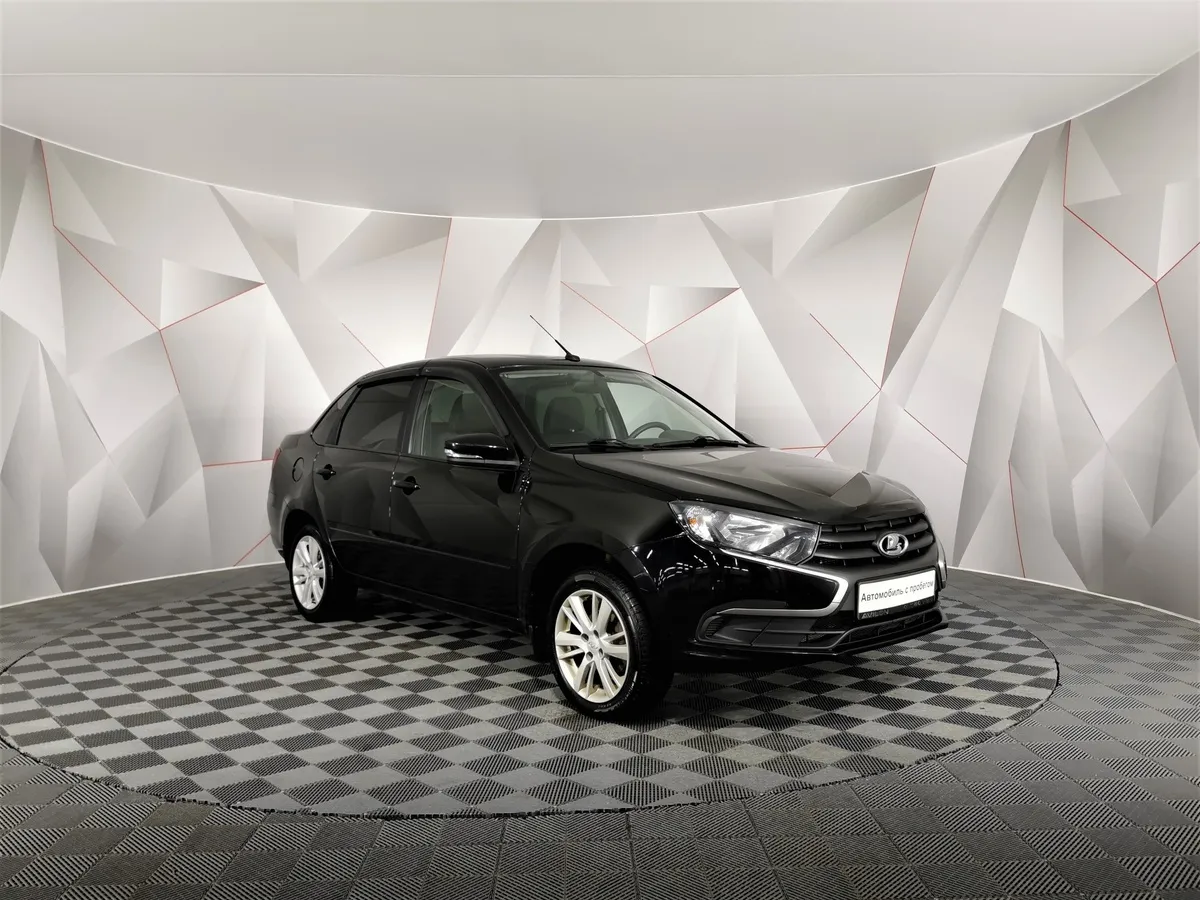ВАЗ (Lada) Granta 1.6 MT 16кл (98 л.с.) Черный в АВИЛОН. Слайд №3