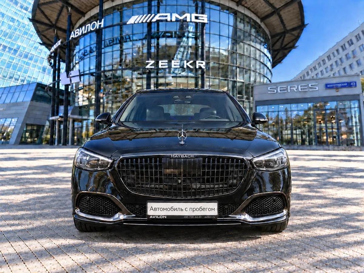 Mercedes-Benz S-Класс Maybach S 580 9G-Tronic 4Matic (503 л.с.) Night Series Черный в АВИЛОН. Слайд №2