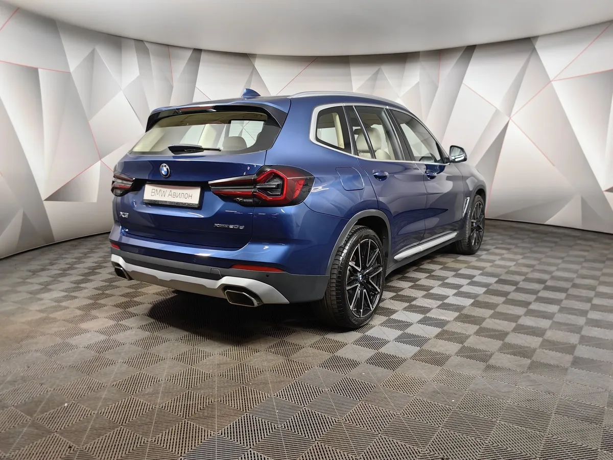 BMW X3 xDrive20d AT (190 л.с.) Lifestyle Синий в АВИЛОН. Слайд №2