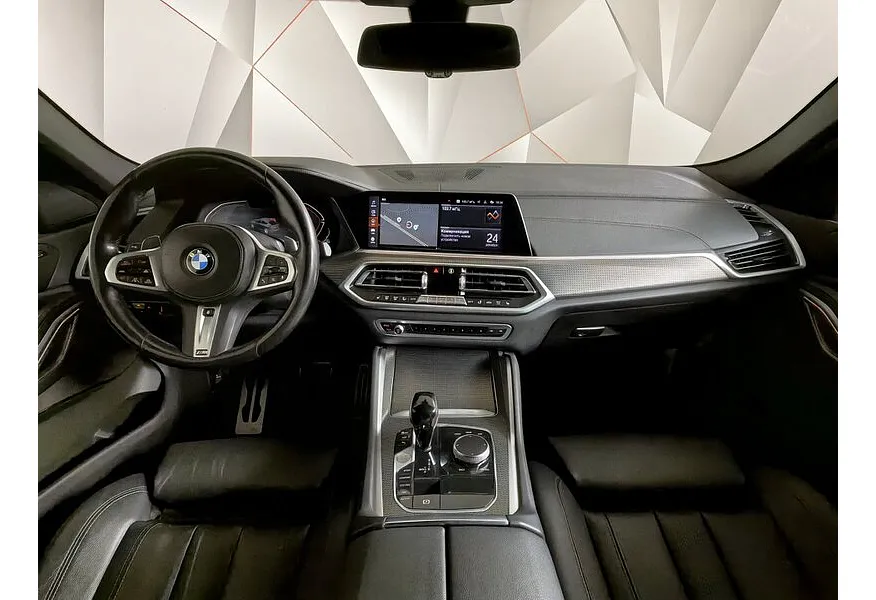BMW X6 xDrive40d (340 л.с.) M Sport Pro Белый в АВИЛОН. Слайд №10