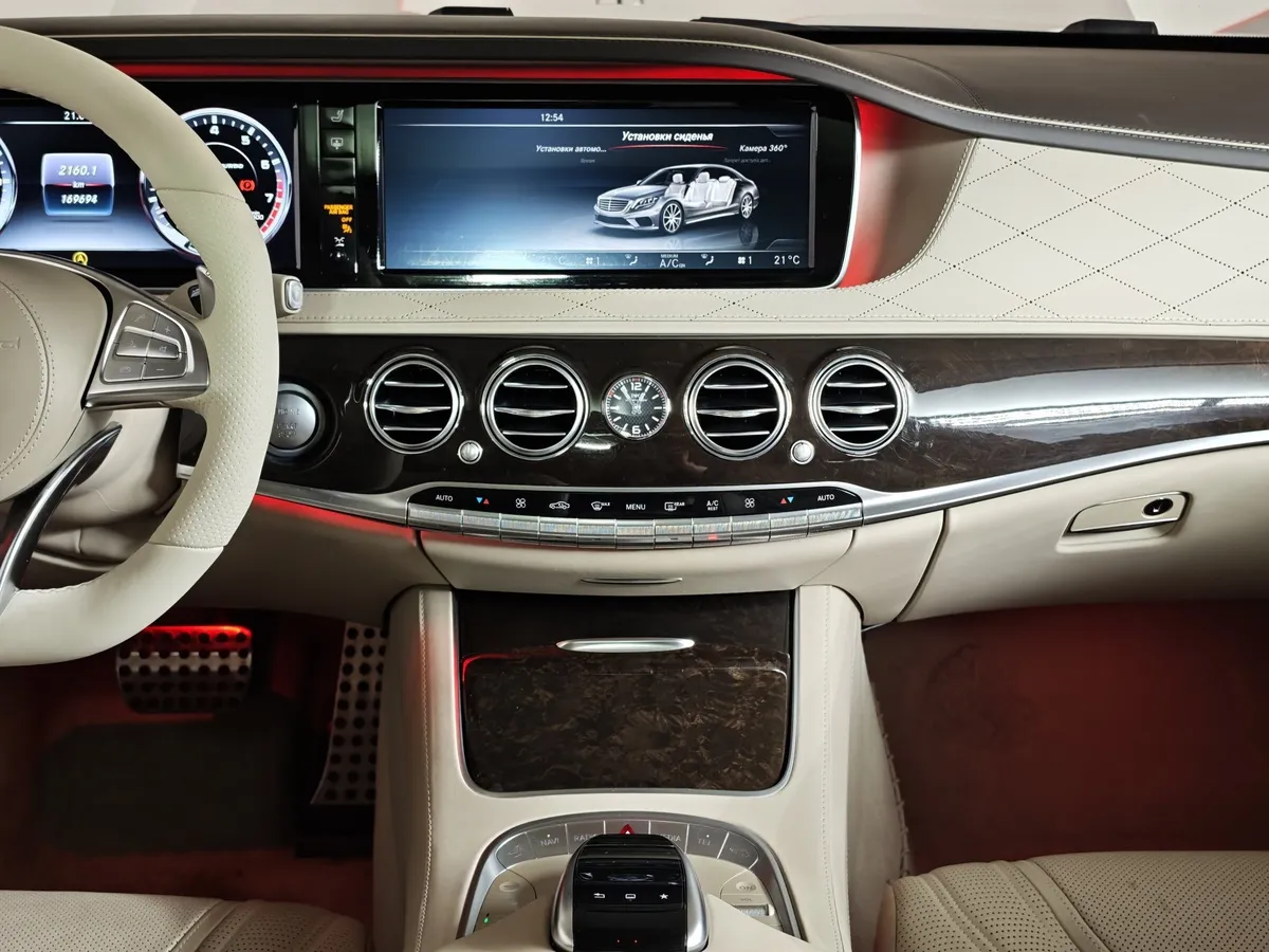 Mercedes-Benz S-Класс S 63 AMG 4Matic Speedshift Plus 7G-Tronic длинная база (585 л.с.) в АВИЛОН. Слайд №15