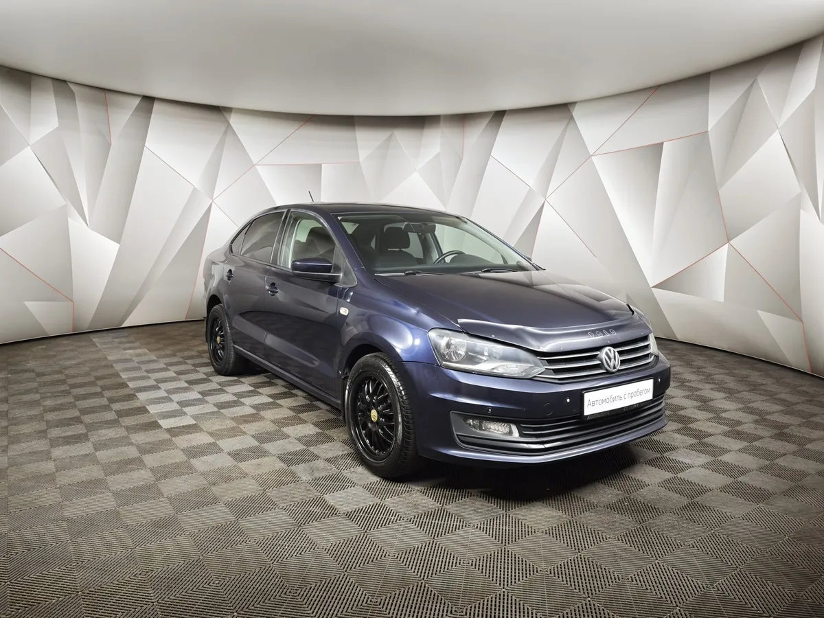 Volkswagen Polo 1.6 Tiptronic (105 л.с.) Comfortline Синий в АВИЛОН. Слайд №3