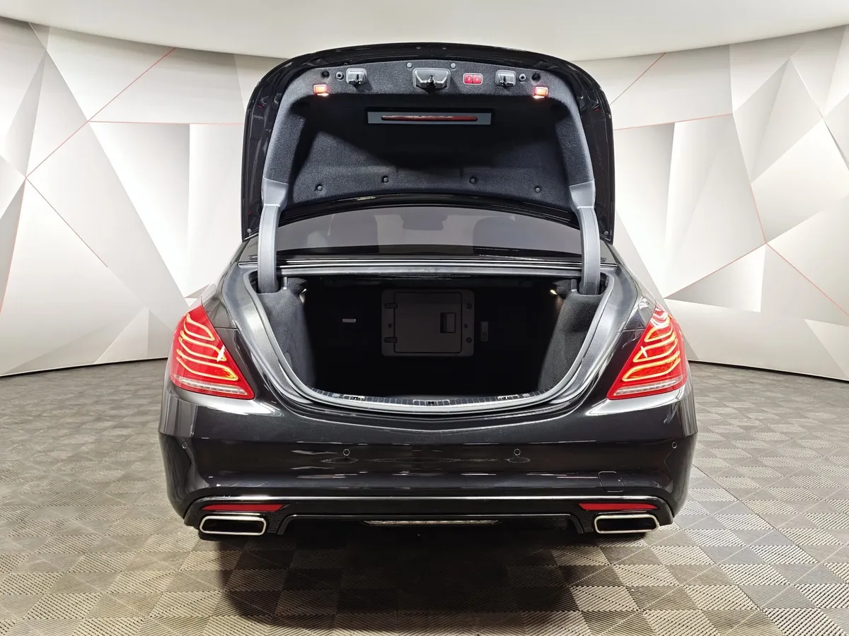 Mercedes-Benz S-Класс S 500 7G-Tronic Plus 4Matic длинная база (455 л.с.) Черный в АВИЛОН. Слайд №12