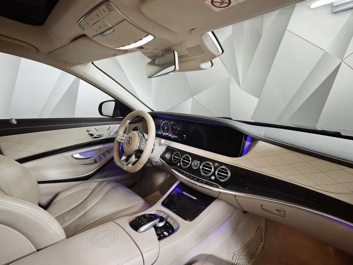 Mercedes-Benz S-Класс S 63 AMG 9G-Tronic 4Matic+ длинная база (612 л.с.) Черный в АВИЛОН. Слайд №13