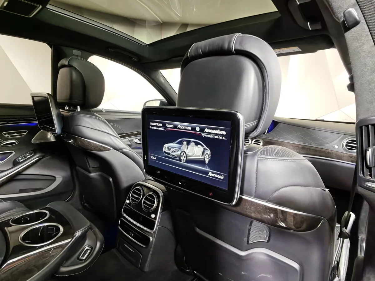 Mercedes-Benz S-Класс S 500 7G-Tronic Plus 4Matic длинная база (455 л.с.) Черный в АВИЛОН. Слайд №24