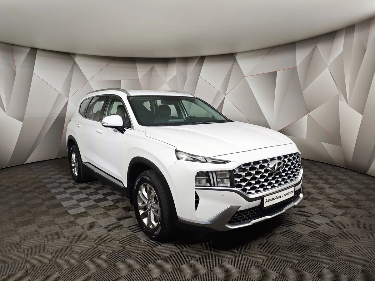 Hyundai Santa Fe 2.2 CRDi AWD 8AT (200 л.с.) Lifestyle Белый в АВИЛОН. Слайд №3