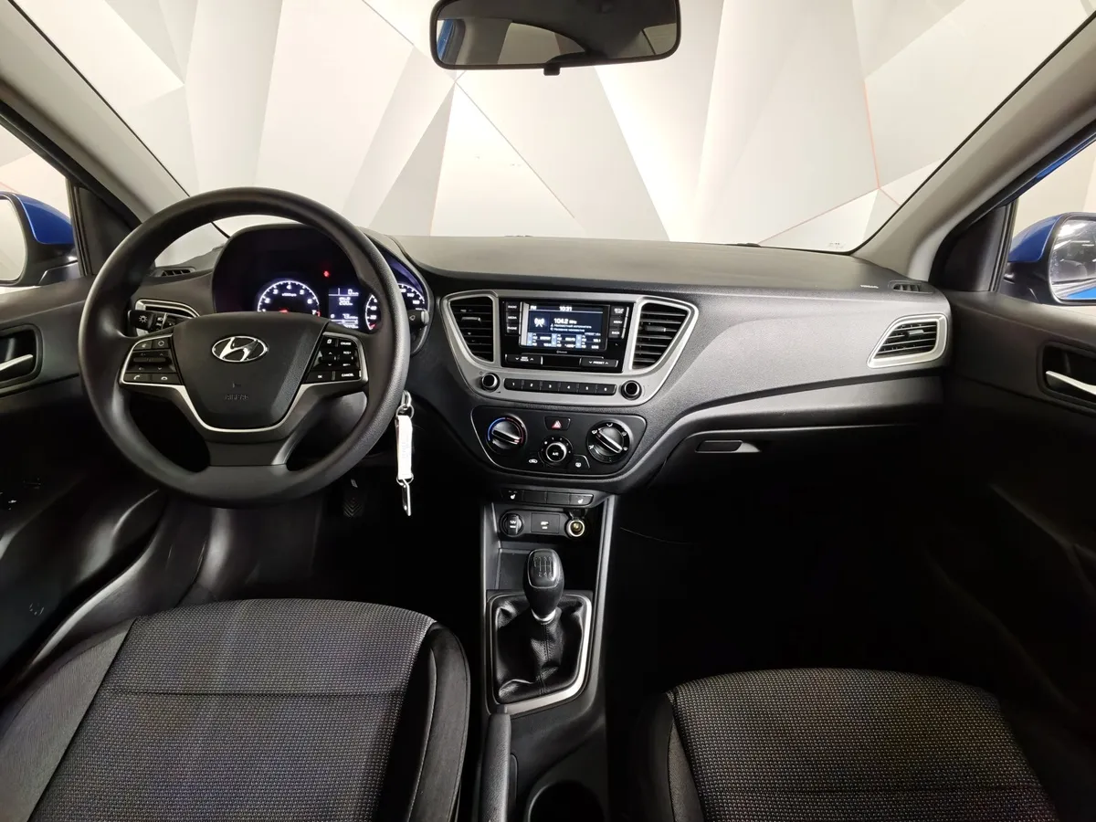 Hyundai Solaris 1.6 MT (123 л.с.) Active Plus Синий в АВИЛОН. Слайд №14