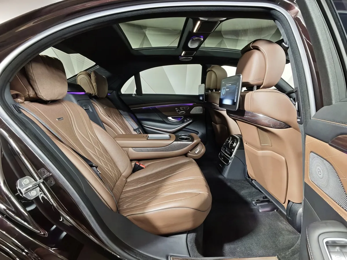 Mercedes-Benz S-Класс S 63 AMG 4Matic Speedshift Plus 7G-Tronic длинная база (585 л.с.) Черный в АВИЛОН. Слайд №15