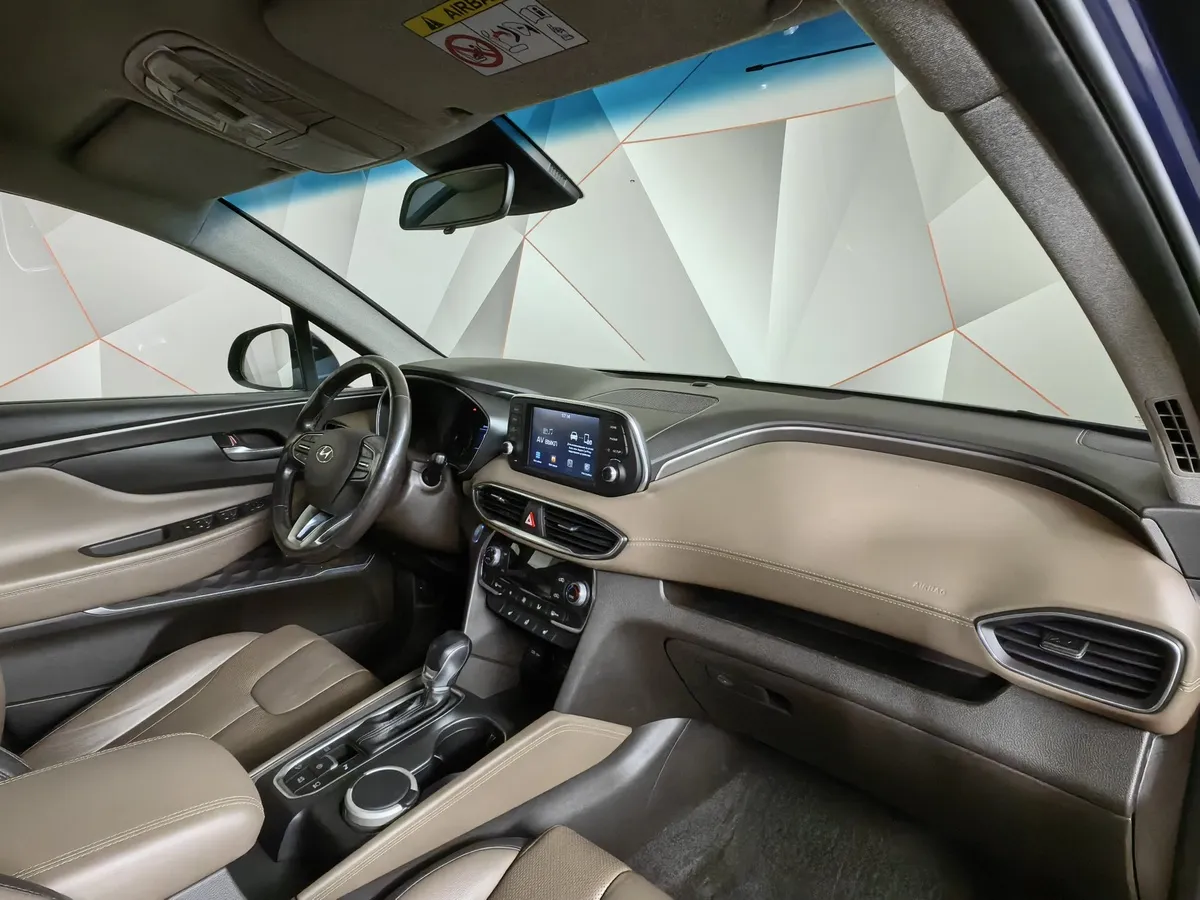 Hyundai Santa Fe 2.4 (188 л.с.) - 6AT Lifestyle Синий в АВИЛОН. Слайд №12