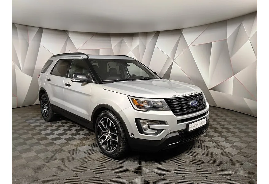 Ford Explorer 3.5 SelectShift 4WD (249 л.с.) Sport Серебристый в АВИЛОН. Слайд №3
