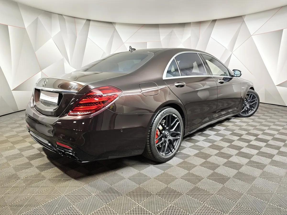 Mercedes-Benz S-Класс S 63 AMG 4Matic Speedshift Plus 7G-Tronic длинная база (585 л.с.) Черный в АВИЛОН. Слайд №2