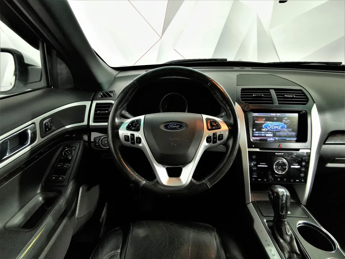 Ford Explorer 3.5 SelectShift 4WD (294 л.с.) Белый в АВИЛОН. Слайд №19