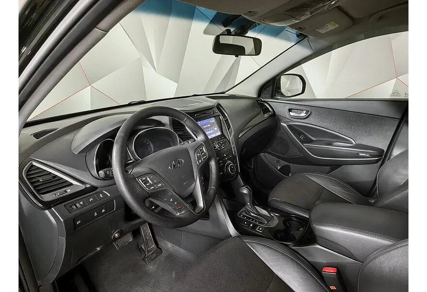 Hyundai Santa Fe 3.0 AT 4WD (249 л.с.) High-Tech Черный в АВИЛОН. Слайд №19