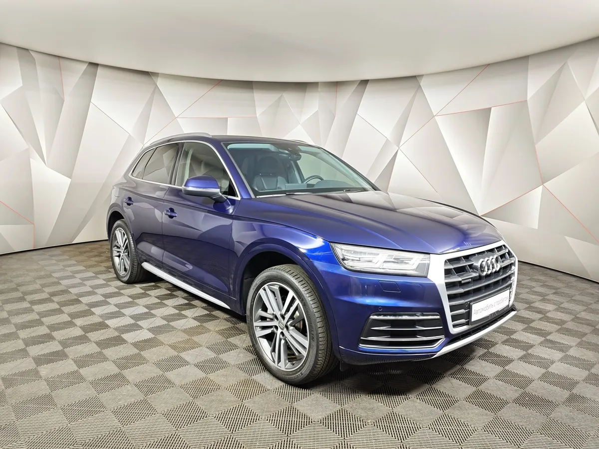Audi Q5 2.0 TFSI S tronic quattro (249 л.с.) Sport Синий в АВИЛОН. Слайд №3